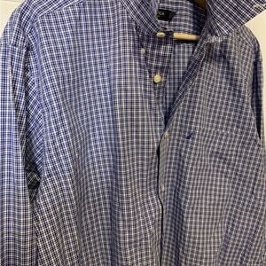 Nautica Blue Checkered Men's sz xl Shirt